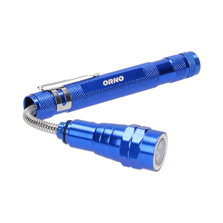 Latarka teleskopowa 17-57 cm. 3 LED. 4 x LR44. wyginana głowica. magnes OR-LT-1510