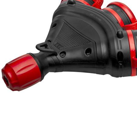 Trójdrożne gniazdo Schuko IP44 3×2P+Z 16A 250V czarno-czerwone GN-X3/44S W-01164