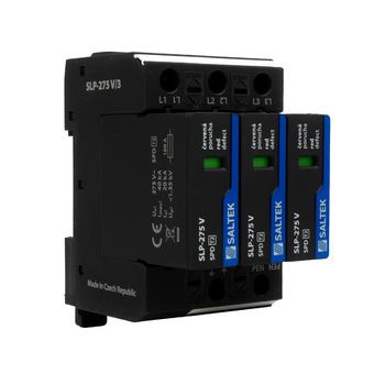 Ogranicznik przepięć typ 2 40kA SLP-275 V/3 do 350V DC szyna DIN ochronnik przepięciowy dla niskiego napięcia A01760