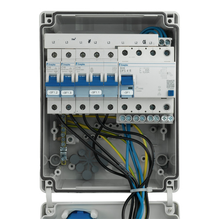 Rozdzielnica elektryczna 16A CEE 2x230V Schuko erbetka Walther Werke 6920117
