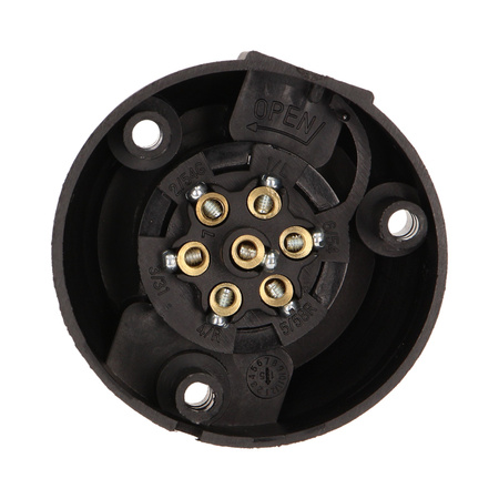 Gniazdo przyczepy. plastikowe 7 pinów. 12/24V OR-AE-1386