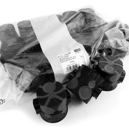 F-tronic Puszka instalacyjna połączeniowa 1 sztuk podtynkowa 2xM20 2xM25 czarna podtynkowa 7320028