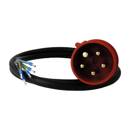 2m Przewód przyłączeniowy z wtyczką 16A/5P kabel 5x2,5mm² DV-2930-PP16