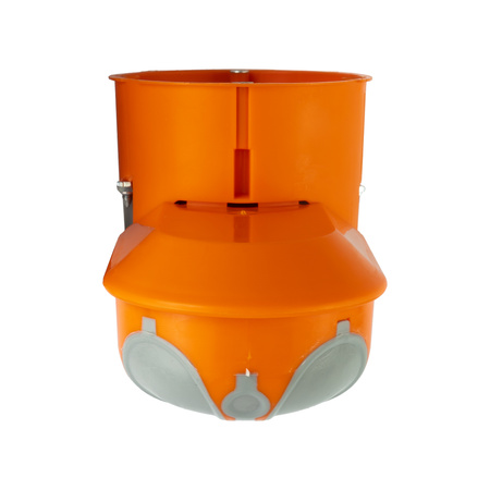 F-tronic Puszka instalacyjna IT 1 sztuka 68 mm podtynkowa z membraną wiatroszczelna 1 sztuka pomarańczowa VDE F-tronic 7350066