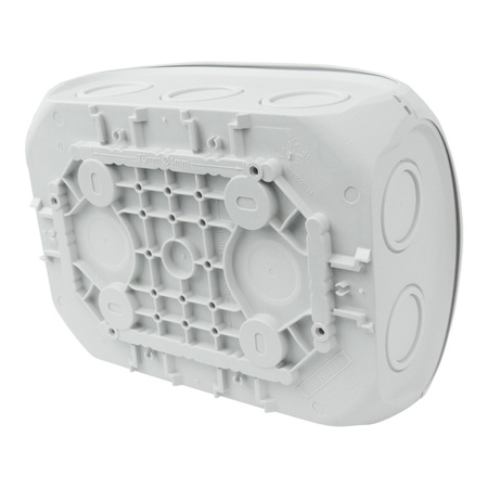 Hensel Puszka odgałęźna 180x130x77 z zaciskami 5x6mm2 Ip66 Szara DK1006 GZ 6200 DK 1006 GZ