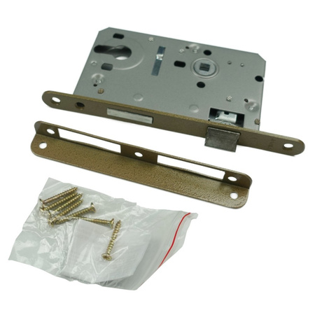 Zamek do drzwi łazienki wpuszczany wkład prawy/lewy 72/60 DV-6375-ZA-WC-P