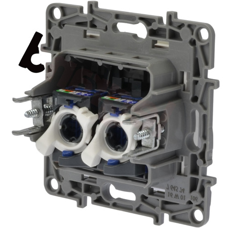 Gniazdo komputerowe podwójne RJ45 764574