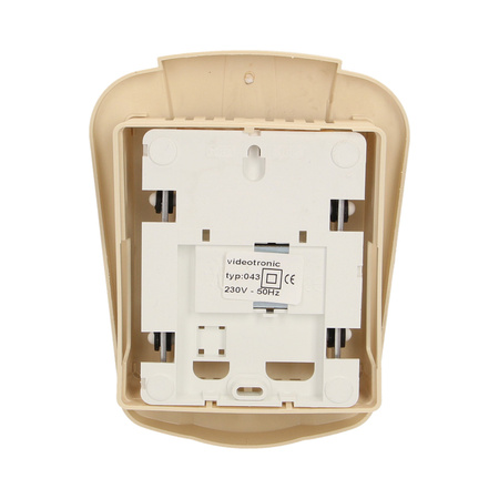 Dzwonek elektromechaniczny dwutonowy 8V. beżowy OR-DP-VD-141/BG/8V