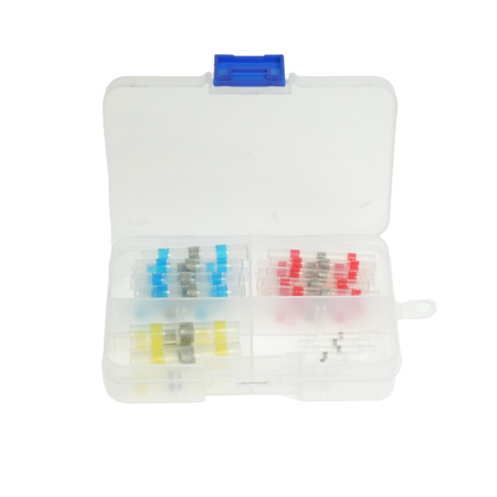 Zestaw szybkozłączek termokurczliwych z cyną ZTR-C1 0,5mm2 1,5mm2 2,5mm2 4mm2 50 szt. PLASTROL
