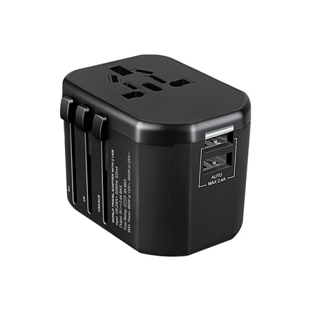 GOworld uniwersalny adapter podróżny do ponad 200 krajów świata 100-240V 8A OR-AE-13173