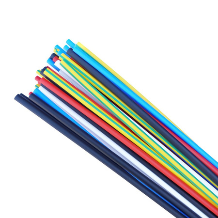 Koszulka termokurczliwa cienkościenne 9,5/4,8 3/8" mix kolorów 50 sztuk x 1 m NA201095