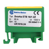 Złączka szynowa uniwersalna ETB 16/1 Al/Cu elektryczna śrubowa 2 otwory do kabli Elektro Becov UK1016.24