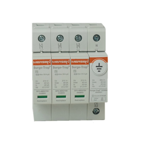 Ogranicznik przepięć MERSEN typu 2 40kA AC z kontrolą STPT2-40K275V-4P-TE