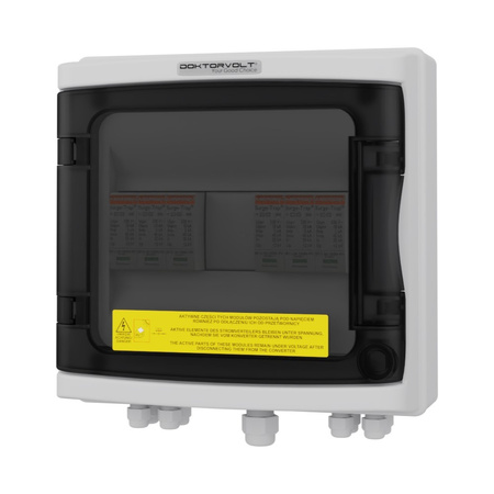 Rozdzielnica PV Fotowoltaiczna Solarna 2‑Stringowa DC 1000V T1 T2 PG Doktorvolt DV-4470-FOT