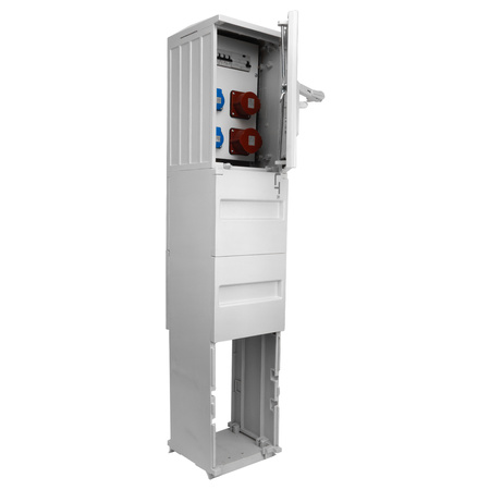 Rozdzielnica na fundamencie 16A 32A CEE zabezpieczona 2x230V Schuko erbetka Doktorvolt DV-5572-D