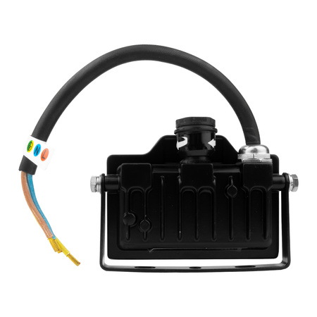 Naświetlacz LED 10W z czujnikiem ruchu GTV czarny IP65 oświetlenie zewnętrzne 1000lm GT-GCR10W-64