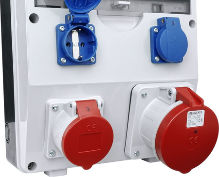 Rozdzielnica budowlana TD-S/FI 63A 16A 2x230V Schuko Doktorvolt DV-2268-D
