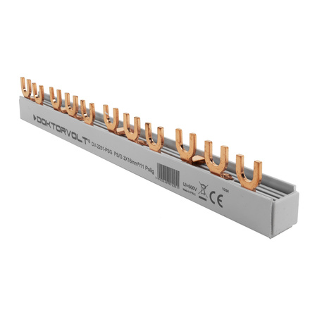 Szyna łączeniowa grzebieniowa PS/G 3-fazowa 11-modułowa 16mm2 100A DV-2251-PSG