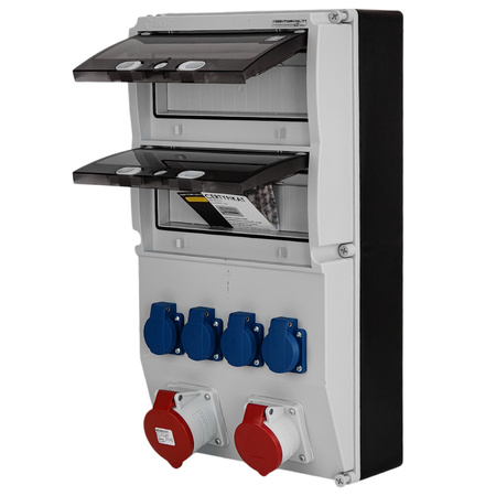 Rozdzielnica budowlana eXT 32A 16A 4x230V Schuko Mennekes Doktorvolt DV-2322-D