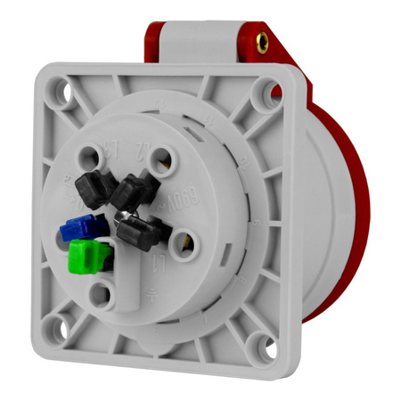 Gniazdo tablicowe CEE Quick-Connect 16A/5P 230/400V IP44 132001 Bals OEM-132001