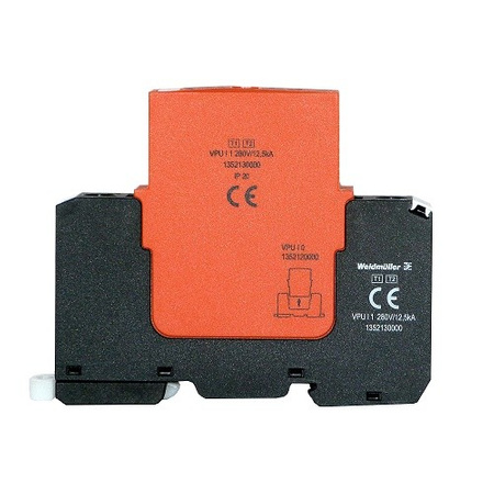 1P 25-50kA klasa T1 T2 Ogranicznik przepięć ochronnik przepięć VPU I 1 280V/12,5kA B+C Weidmuller 1352130000