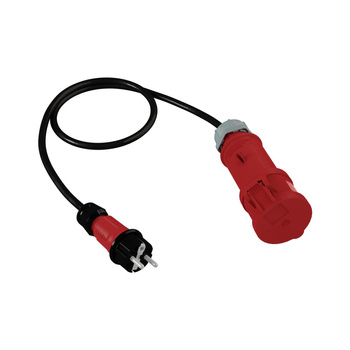 Adapter 1m z wtyczki 230V Unischuko na gniazdo siłowe 230V/16A/5P DV-2773-230-A-16