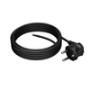 Przewód przyłączeniowy 5m z wtyczką kątową Uni-Schuko 250V 16A 3x0,75 mm² OMY PP-50 czarny W-97162
