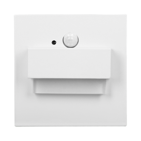 TRACO LED 1 5W oprawa schodowa podtynkowa 12VDC 30lm 6000K biała czujnik ruchu i zmierzchu OR-OS-6165LR6/W