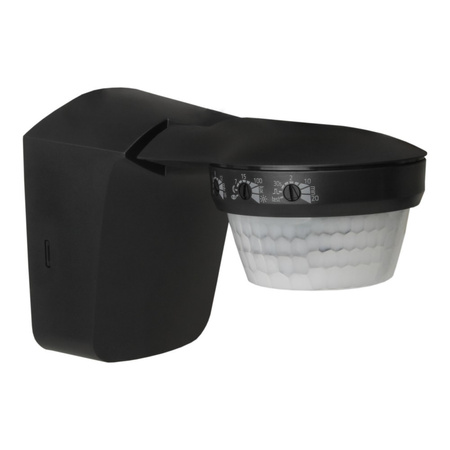 Zewnętrzny ruchomy czujnik ruchu 360st. IP55 theLuxa S360 czarny TH-N TH-1010511