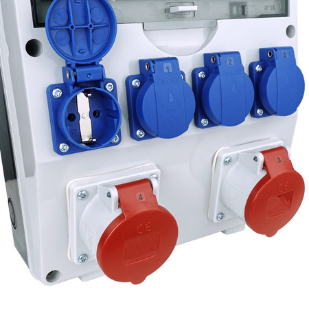 Rozdzielnica budowlana TD-S/FI-B 2x16A 4x230V różnicówka Typ B Schuko Doktorvolt DV-8027-D