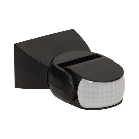 Czujnik ruchu 180st.. regulacja pionowa i pozioma.  IP65. 1200W. czarny