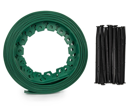 Zestaw obrzeży trawnikowych 10m EASY BORDER zielone Bradas OBEGR3810SET