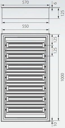 Rozdzielnica podtynkowa DARP-168 168 modułowa 7x24 IP54 z aluminiowymi drzwiami E-P 9.724