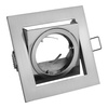 Oprawa sufitowa punktowa - kwadratowa uchylna aluminiowa VILA inox GTV OP-VILAKW-02