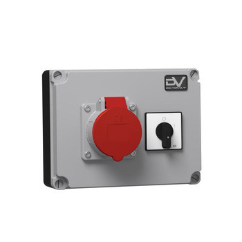 Rozdzielnica budowlana z łącznikiem krzywkowym 16A WDD 1x16A Mennekes Doktorvolt DV-2985-D