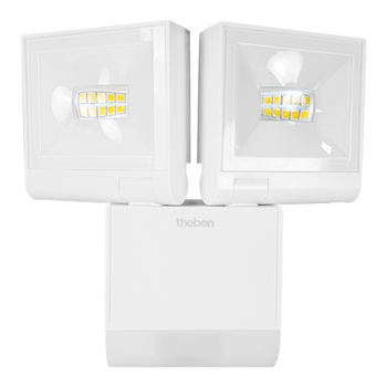 Podwójny Reflektor LED 2x10W z czujnikiem ruchu IP55 4000K THELEDA S20 WH TH-N 0905