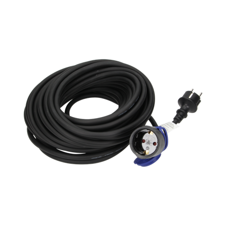 Przedłużacz warsztatowy bryzgoszczelny kabel olejoodporny 230VAC/16A 30m Schuko OR-AE-13169(GS)/30M