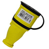 Gniazdo przenośne proste 16A 230V 2P+Z żółte Schuko 3101-304-0700