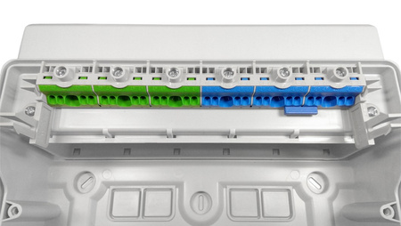 Rozdzielnica modułowa hermetyczna 1x12 natynkowa IP54 Hensel KV1512 Zacisk Pe/N