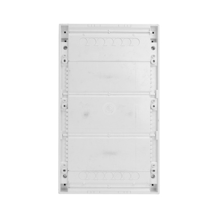 Rozdzielnica modułowa natynkowa 3x12 zabezpieczona 14xMCB 2xRCCB VDE ogranicznik przepięć Saltek okablowana skrzynka elektryczna Hager 515x305x96,5mm zaciski rozgałęźne L1, L2, L3, N, PE Doktorvolt DV-6340-NT