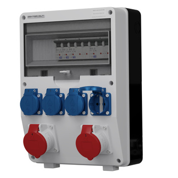 Rozdzielnica budowlana TD-S 2x16A 4x230V Schuko Doktorvolt DV-2008-D
