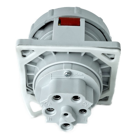Gniazdo tablicowe skośne CEE 63A/5P 400V IP67 IEGN 6353