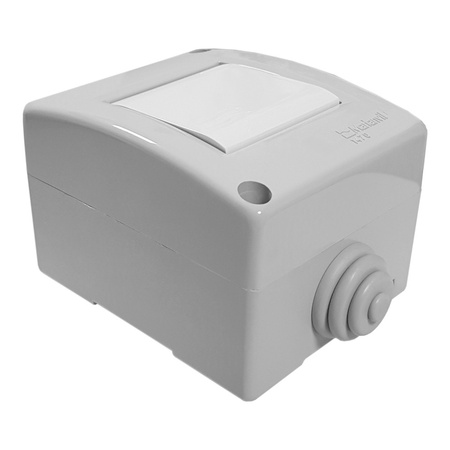 Włącznik światła naścienny w obudowie IP40 szary M-L 1470.00