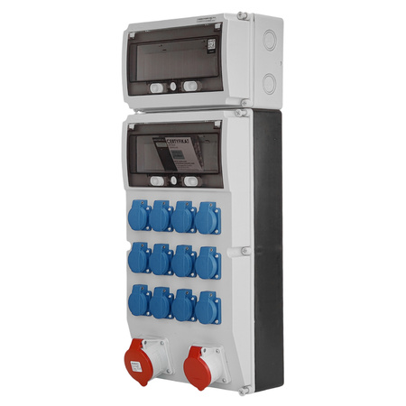 Rozdzielnica budowlana eXT 32A 16A 12x230V Schuko Mennekes Doktorvolt DV-2308-D