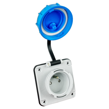 Gniazdo hermetyczne tablicowe TYP F 230V IP68 3101-377-0900