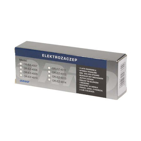 Elektrozaczep asymetryczny bez pamięci. bez blokady. prawy OR-EZ-4014