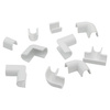 10szt Komplet złączek prostych i narożników blister Cablefix 2200 biały 5,5x5mm Inofix 3200-2
