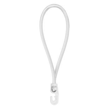 Guma elastyczna z hakiem PVC 0,4x18cm biała Bradas BCH3-0418WH-E