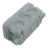 Puszka natynkowa 80x43x37mm 10-membran IP55 Elettrocanali EC411C1