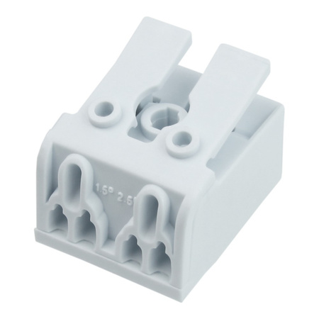 Kostka Elektryczna z Dźwignią Szybkozłączka 2x0.75-2.5mm2 450V VDE DGN DG238-10.0-02P-19-03